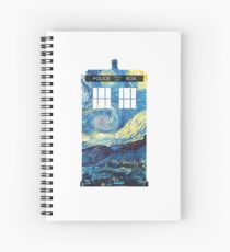 Van Gogh's TARDIS Spiral Notebook