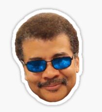 Neil Degrass Tyson Galaxy Glasses Sticker