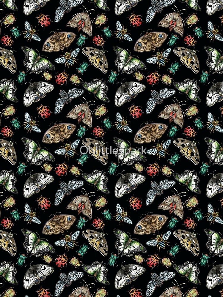 Lino Print Bugs and Insects by Ohlittlespark