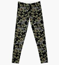 Lino Print - Wattle Bird Leggings