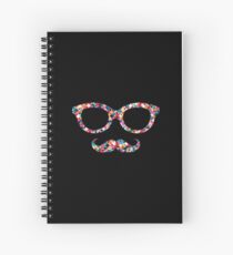 Hipster Glasses Spiral Notebook