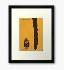 Kill Bill, Quentin Tarantino, movie poster, alternative, minimal version Framed Print