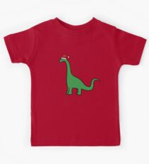 Weihnachten Brachiosaurus Kinder T-Shirt
