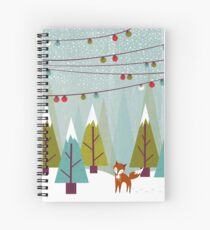 Winter Spiral Notebook