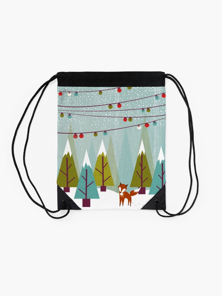 Alternate view of Winter Drawstring Bag