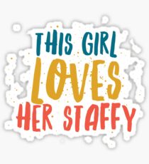 Staffy love Sticker
