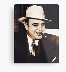 Al Capone Portrait Metal Print