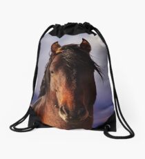 Palomino Valley Wild Horses Drawstring Bag