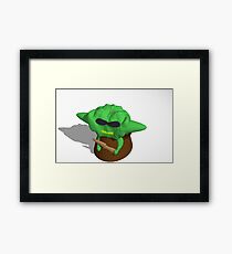cool yoda Framed Print