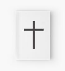 Cross, Christian, Crucifix, Crucifixion, Christ, Christianity, Jesus, Lord, Saviour, Bible, Biblical, Black Hardcover Journal