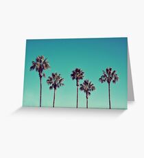 California Palm Trees Greeting Card