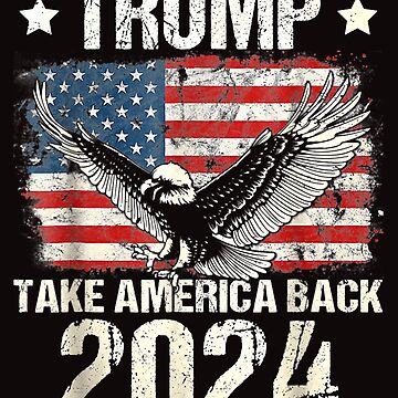 Trump 2024 Ultra Maga American Patriotic US Flag 4th Of July Shirt