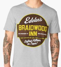 "Braidwood Inn - Wichita KS" - Motel on "Planes, Trains & Automobiles" Men's Premium T-Shirt