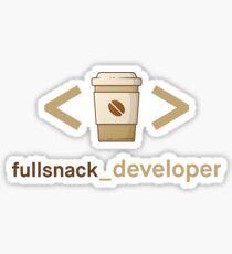 Coffee and Code - Fullsnack Developer Sticker