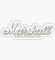 Marshall Amp - White and Gold Sticker