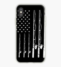 American Fishing Rod Flag iPhone Case