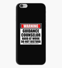Warning Guidance Counselor Hard At Work Do Not Disturb iPhone Case