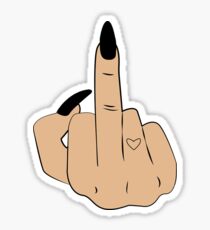 Middle Finger Mood Sticker