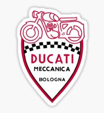 Vintage Ducati Stickers | Redbubble