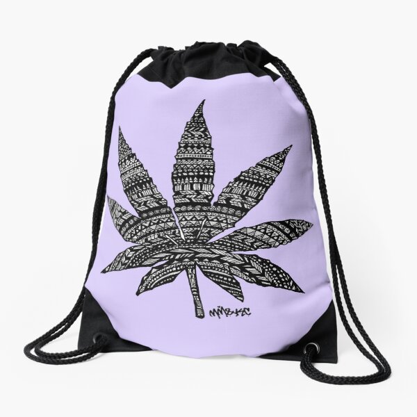 Chronic Leaf Drawstring Bag