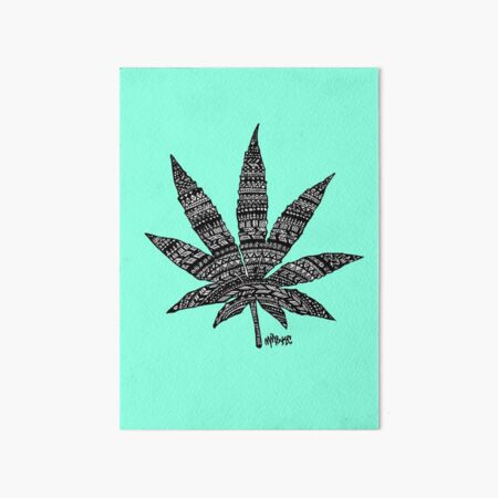 Chronic Leaf Art Board Print