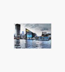 Baltimore City Maryland Inner Harbor Night Scene Art Board