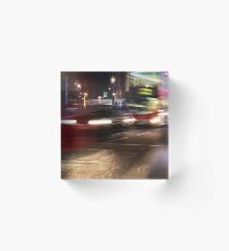 Evening Rush at Piccadilly Circus, London Acrylic Block
