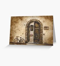 Italian Coffee Break Greeting Card
