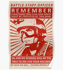 Battle Staff Officer Poster