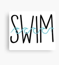 Swim (Waves) Canvas Print
