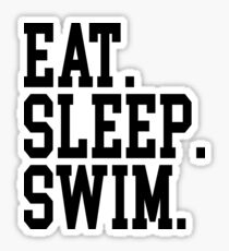 Essen. Schlaf. Schwimmen. Sticker