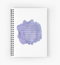 Macklemore "Excavate" Lyrics Spiral Notebook