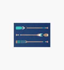 Painted Paddles Art Board Print