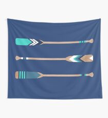 Painted Paddles Wall Tapestry