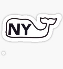 Vineyard Vines Whale: NY Sticker