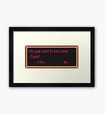 Pizza RPG Framed Print