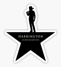 Pegatina HARRINGTON: Una niñera estadounidense (negro)