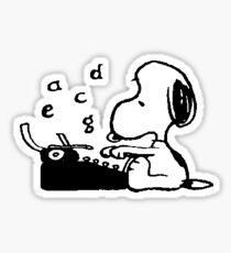 Snoopy x Typewriter Sticker