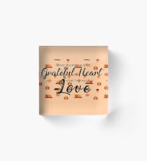 giving thanks Acrylic Block