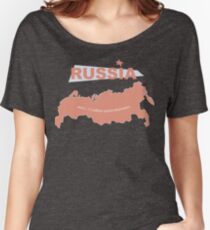 infographics Russia Women's Relaxed Fit T-Shirt