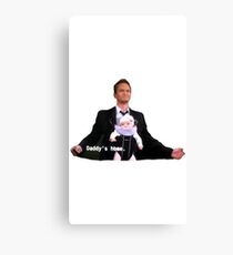 Barney Stinson - Vaters Haus - HIMYM Leinwanddruck