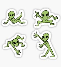 Alien stickers Sticker