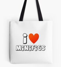 I Love Minifigs Tote Bag