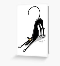 Bowdown Hound Greeting Card