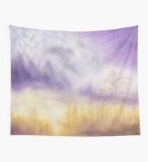 Autumn & Purple Velvet Wall Tapestry