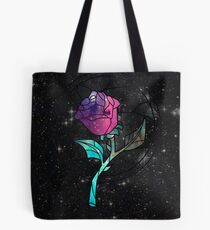 Stained Glass Rose Galaxy Tote Bag