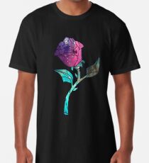 Stained Glass Rose Galaxy Long T-Shirt