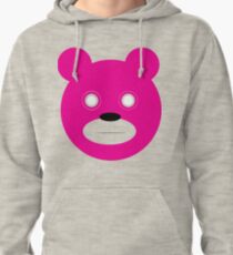 Stare bear -magenta Pullover Hoodie