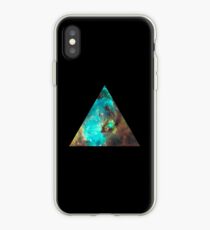 Vinilo o funda para iPhone Triángulo verde de la galaxia