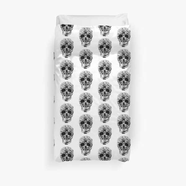 Crystal Skull Infrared Duvet Cover